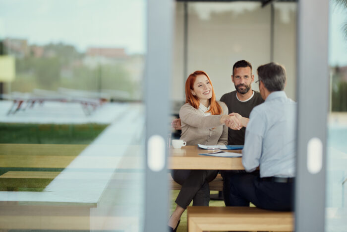 couple agreeing on an asset that produces cash flow