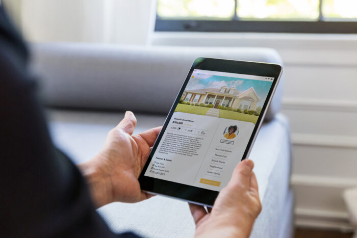 using iPad to view property bought with super