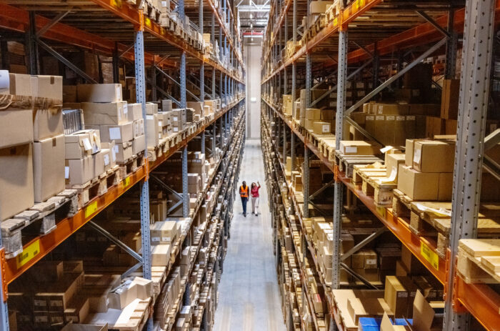 Warehouse, Birds Eye view inside an industrial property investment